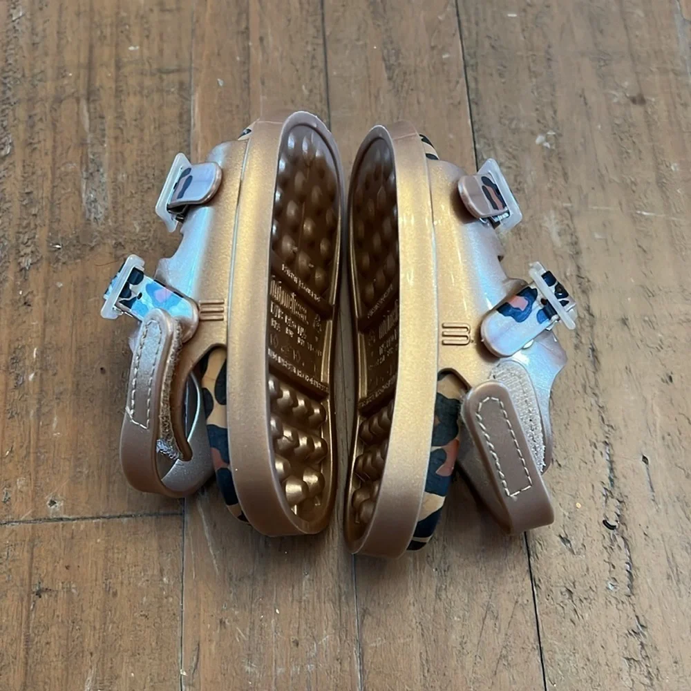 Mini Melissa gold leopard